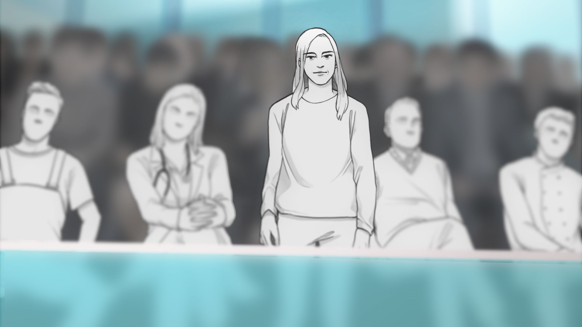 Expertin für Pandemierecht Anika Klafki auf der Besuchertribüne