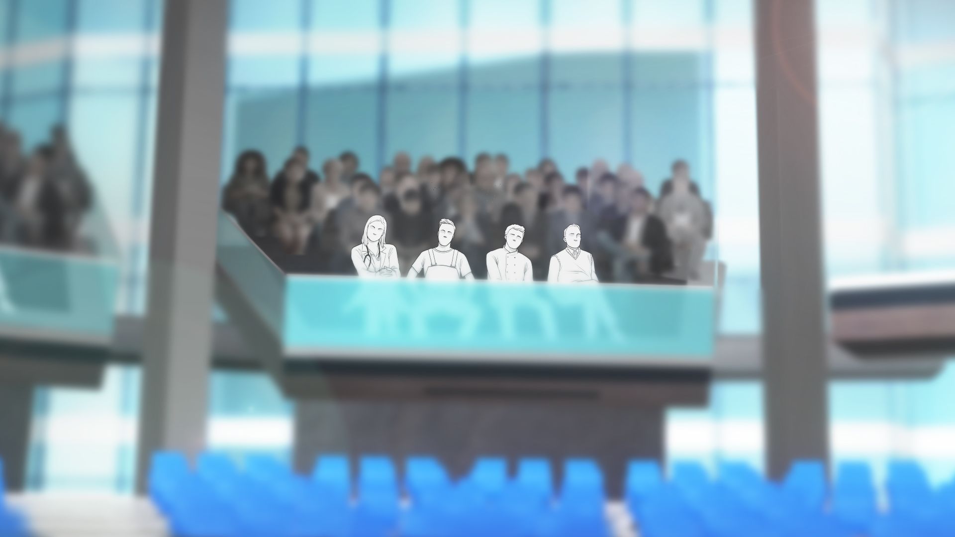 Besuchertribüne im Plenarsaal