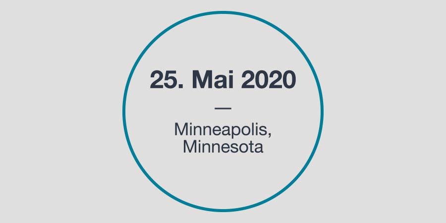 Datum: 25. Mai 2020, Minneapolis, Minnesota